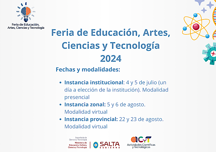 Cronograma oficial de Feria de Ciencias y Tecnología 2024 Imagen: Cronograma oficial de Feria de Ciencias y Tecnología 2024