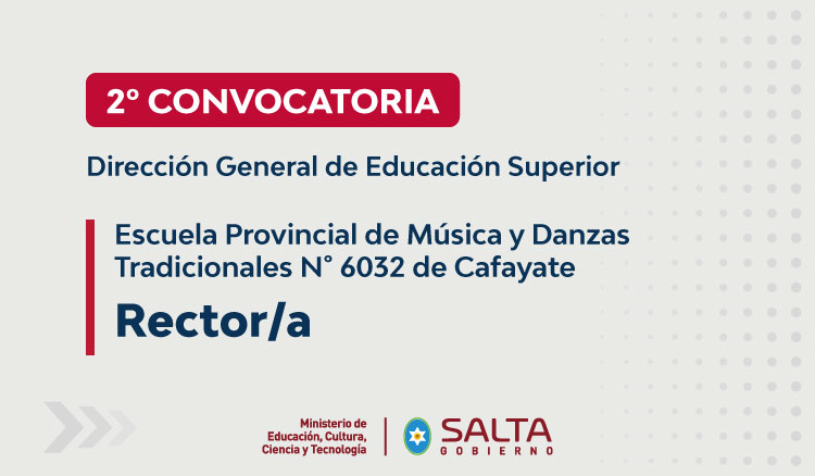 Segunda Convocatoria a Concurso de Cargo de Rector/a Imagen: Segunda Convocatoria a Concurso de Cargo de Rector/a