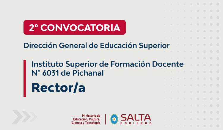 Segunda Convocatoria a Concurso de Cargo de Rector/a Imagen: Segunda Convocatoria a Concurso de Cargo de Rector/a