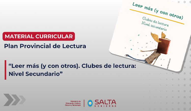 Imagen: Leer más (y con otros). Clubes de lectura: Nivel Secundario