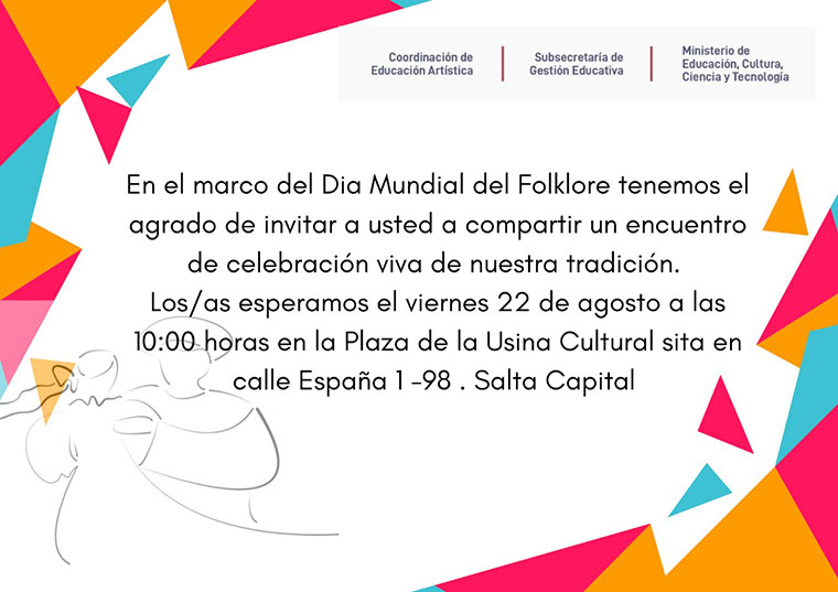 Taller: Día Mundial del Folklore Imagen: Taller: Día Mundial del Folklore