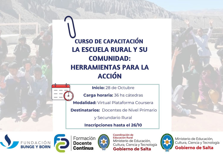 Curso 'La escuela rural y su comunidad: herramientas para la acción' Imagen: Curso 'La escuela rural y su comunidad: herramientas para la acción'