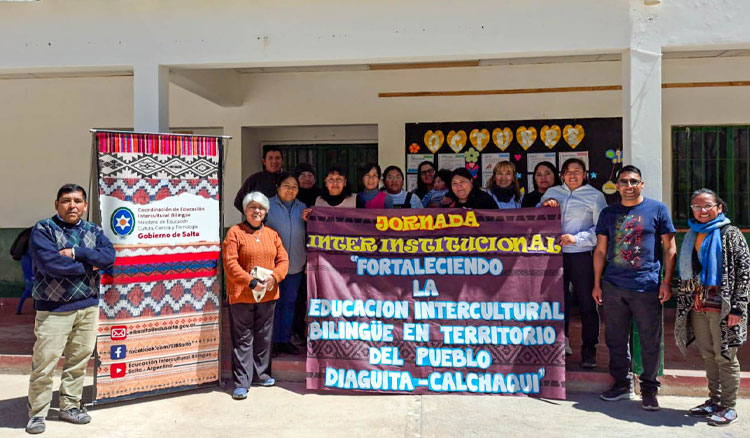 Jornada para fortalecer la Educación Intercultural Bilingüe en territorio del pueblo diaguita-calchaquí Fotografía: Jornada para fortalecer la Educación Intercultural Bilingüe en territorio del pueblo diaguita-calchaquí