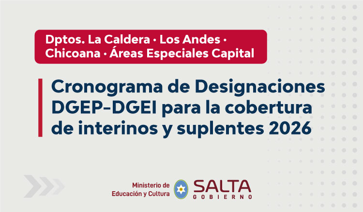 Imagen: Cronograma de Designaciones DGEP-DGEI