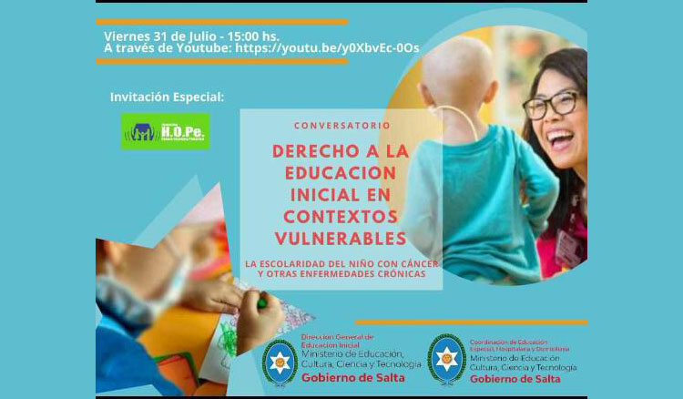 Conversatorio online sobre educación en contextos vulnerables Conversatorio online sobre educación en contextos vulnerables