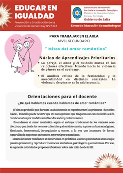 Secundaria · Mitos del amor romántico
